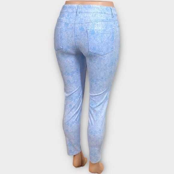J. McLaughlin Lexi Snake Print Jeans Blue , Size 4 - Picture 4 of 11